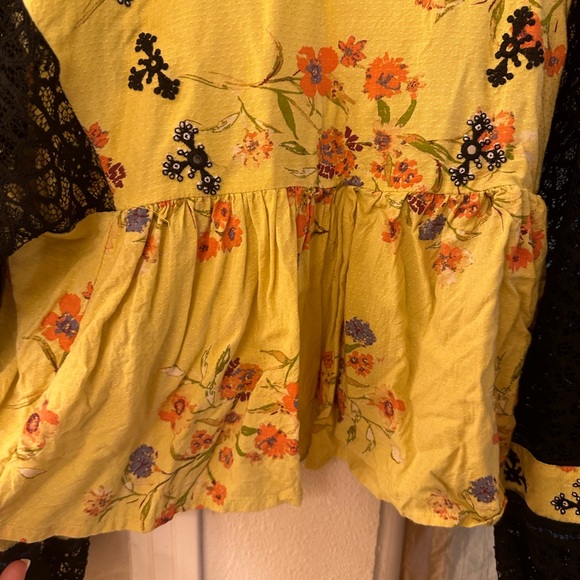 🖤💛Free people blouse🖤💛 - Picture 5 of 14